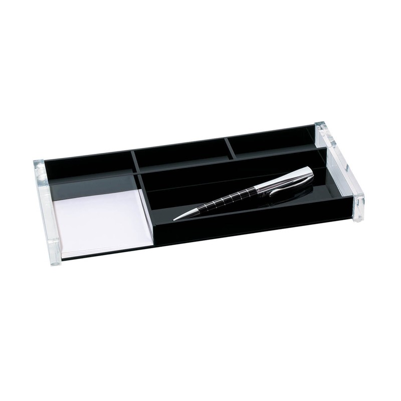 Wedo 601601 Pen Tray (Acrylic Exclusive) Crystal Clear / Black