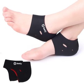 Feetly® Plantillas de Neopreno Fascitis Plantar [NUEVO MODELO] - Protectores de Talón - Uso con Zapatos Alivian el Dolor - Insertos - Almohadilla Ortopedica - Taloneras Espolon Calcaneo - Mujer Hombre [Un Par]