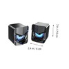 Gatuida 2pcs Compact Multimedia Speakers for Desktop and Laptop USB