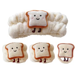 Pack of 4 Wrist Bands for Washing Face, Cosmetic Headband, Women's Elastic Hair Bands for Skin Care, Spa, Make-Up, Face Wash