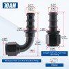 10AN Push Lock Hose Fitting End Kit Straight and 90
