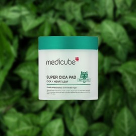 Medicube Super Cica Pad, 70 sheets per pack, Highly Concentrated Centella Asiatica Cooling Pack, Vegan / 수분 진정 패드 70매 1통 슈퍼 시카 패드 메디큐브 고농축 병풀 쿨링 팩 비건