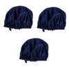 Ipetboom 3 Pcs Practical Sleep Hat Silk Head Ornament Comfortable