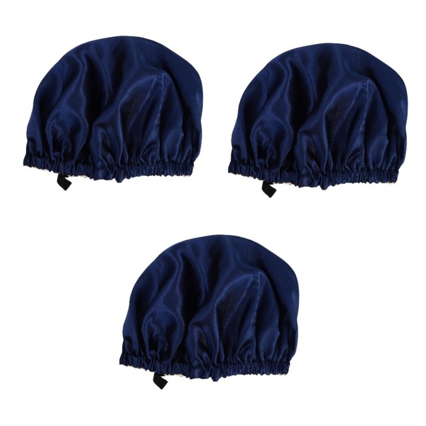 Ipetboom 3 Pcs Practical Sleep Hat Silk Head Ornament Comfortable