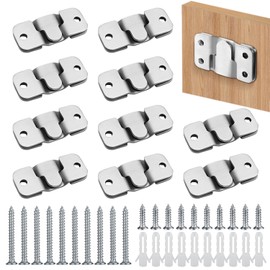 Interlocking Picture Hanger, Picture Hanger, Flush-Mounted Concealed Bracket, Heavy Duty Picture Hanger, Wall Mount, Hanging Hooks, Furniture Connectors for Home Office, Photo Picture, Painting