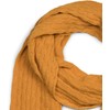styleBREAKER Unisex Plain Knitted Scarf with Textured Braided Pattern, Plain