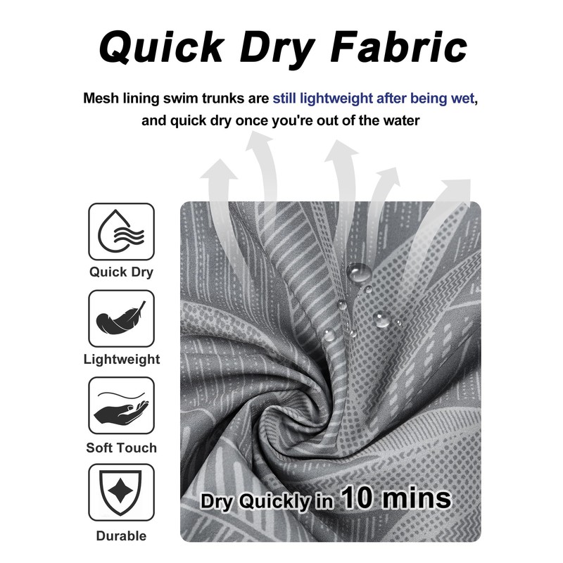 APTRO Men's Swim Trunks Quick Dry Swim Shorts Bathing Suit