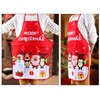 LeeLoon 2 Pack Chistmas Apron, Holiday Kitchen Apron Christmas Santa