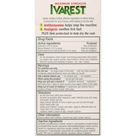 Ivarest 8 Hour Maximum Strength Anti - Itch Cream - 2 Oz