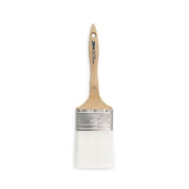 Zibra Flat Paint Brush for Top Coats, Flat Surfaces, Walls and Doors, 3-inch, Comfort Handle, for All Paints and Stains