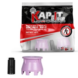 Non-Potable Water Kap-It Pop-Up Sprinkler Riser Extension – 1.5 inch Lift for Recycled Water Systems - 2 Pack