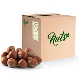 NUTS U.S. - Oregon Hazelnuts In shell | Whole, Raw and Unsalted | No Added Flavor and NON-GMO | Fresh Buttery Taste and Easy to Crack | Natural Unshelled Hazelnuts Packed in a box (12 LB)