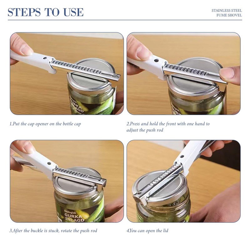 Bailinks Adjustable Jar Opener, 2-Pack Bottle Can Openers with Non-Slip