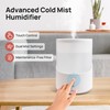 CLARSTON Humidifier for Bedroom, 2.5L Cool Mist Humidifier with Essential