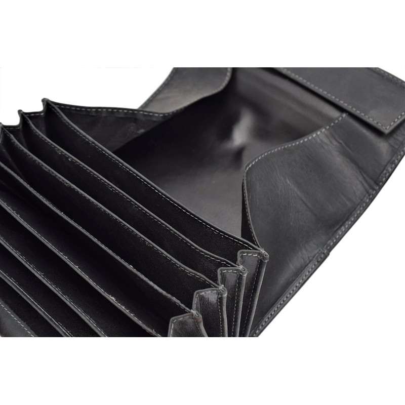 Menzo Real Leather Waiter's Wallet, Waiter's Bag, Waiter's Bag, black