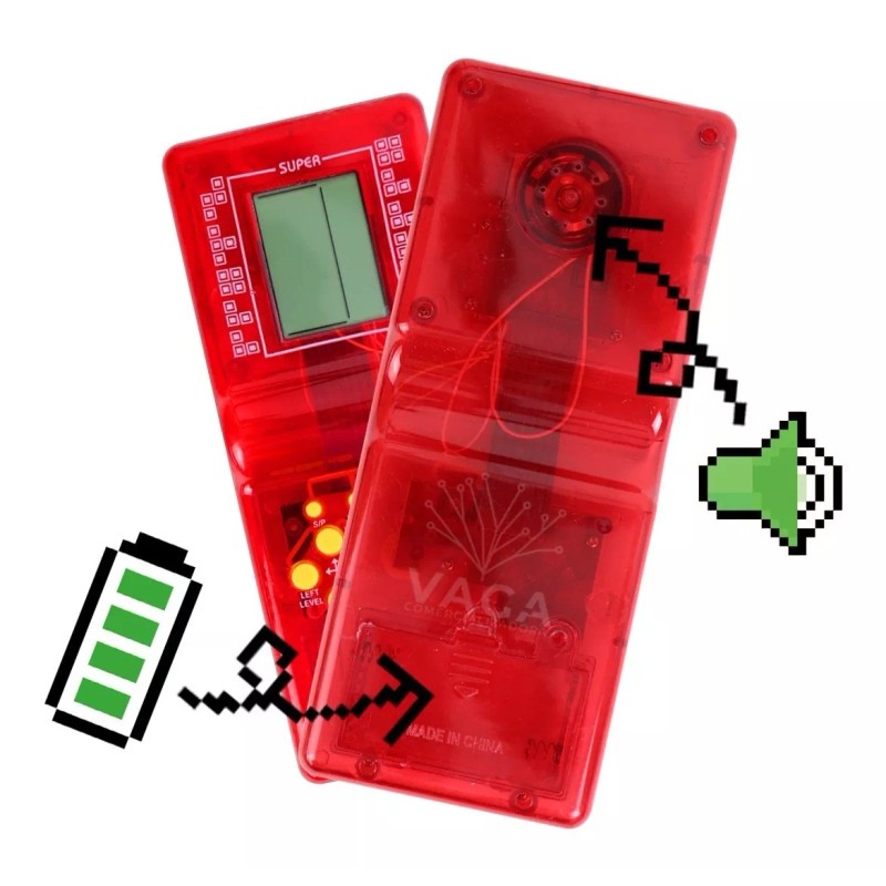 WL Juego Clásico Tetris Videojuego Retro Consola Brick Game