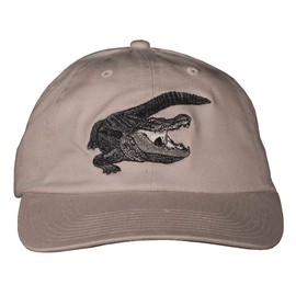 WILD COTTON Mega Gator Embroidered Cap (EM415C) Khaki