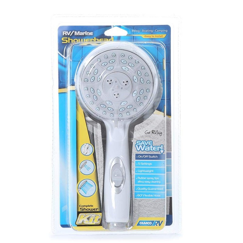 Camco RV/Marine Shower Head Kit | Conserve Water with Convenient