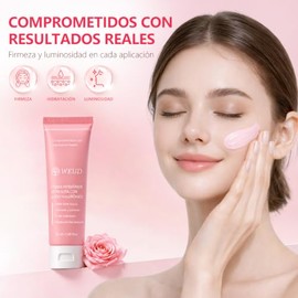 WEUD Crema Hidratante con Salmon DNA PDRN, Niacinamide, Hyaluronic Acid, Ceramide, Hipoalergénica para Tono de Piel Desigual, Hidratación Brillante, C