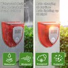 QXMH Solar Outdoor Motion Sensor Alarm: 129db Dog Barking &
