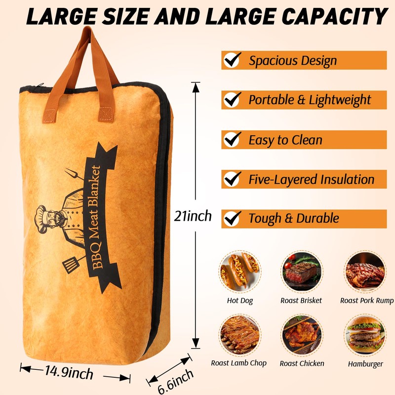 BBQ Blanket for Resting Meat Compatible with Traeger Smoker Grill,