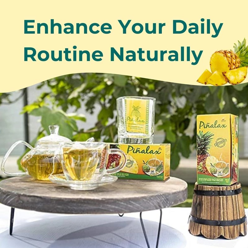 Hanan Piñalax 120 Teabags -for Digestive Support & Diet Pineapple