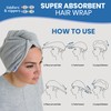 tiddlers & nippers Super Absorbent Hair Wrap Twist Towels |