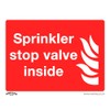 Safe Conditions Safety Sign - Sprinkler Stop Valve - Rigid