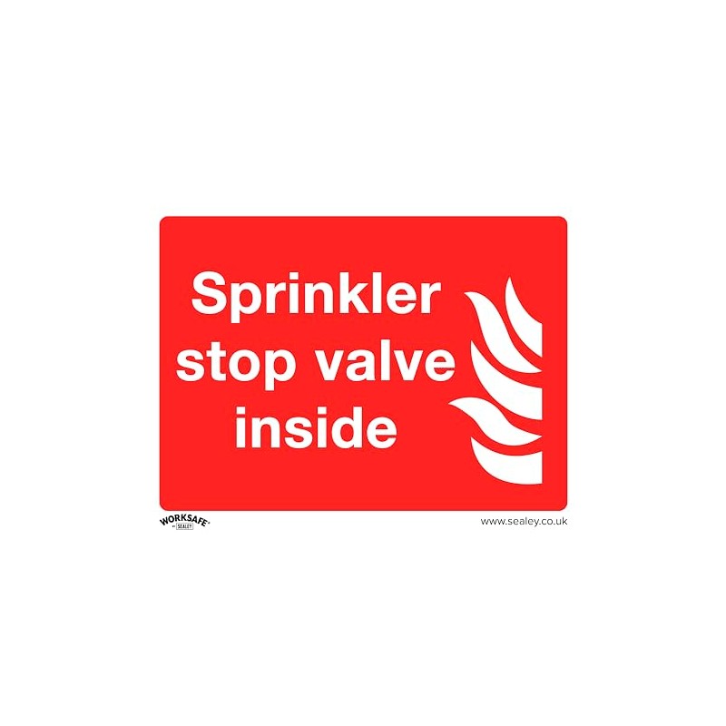 Safe Conditions Safety Sign - Sprinkler Stop Valve - Rigid