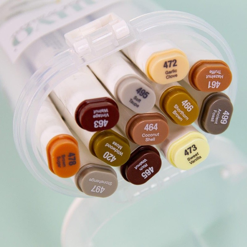 NUVO Alcohol Marker Pen Collection - Earth Tones - Set