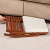 Deluxe Foldable Rocking Footrest, Adjustable Fold-Away Foot Stool with Sherpa