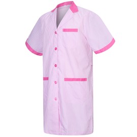 MISEMIYA Unisex Lab Coat BZ-T8162, Fuchsia 68