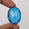REAL-GEMS Blue Topaz 54.80 Ct Oval Shaped Healing Crystal