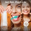GuruNanda Ready-to-Go Disposable Mini Travel Toothbrushes - Butter on Gums