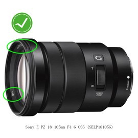 72mm Lens Cap Cover Compatible with Sony E PZ 18-105mm F4 G OSS(SELP18105G),HUIPUXIANG [2 Pack]