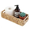 Cyrabota Water Hyacinth Basket, Toilet Tank Basket for Storage with