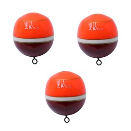 FONGKNOX ISO Floats High Sensitivity and Visibility Well Balanced High Accuracy Wood Float External Hanging Sea Fishing Accessories Rock Fishing Size #2.0 Red 3 Pieces in 1