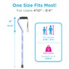 Nova Joy Designer Offset Walking Cane for Seniors - Unisex
