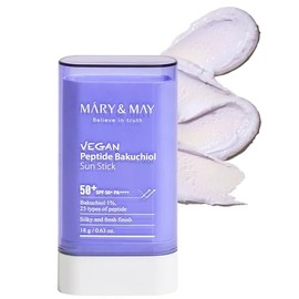 MaryMay Vegan Peptide Bakuchiol Sun Stick SPF50 PA 0.63 oz  18g  Aging Control, Bakuchiol, 25 types peptide, Sebum Care, Matte finish, Korean...      
