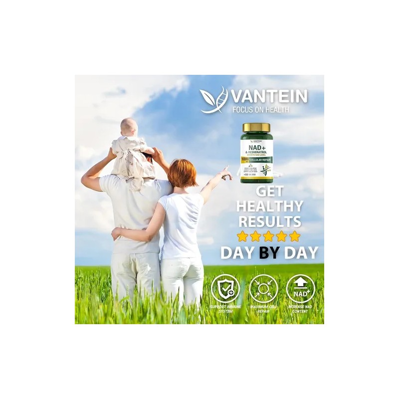 Vantein Suplemento Nad 1000mg 120 Cápsulas Precursor Nmn