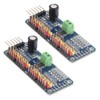 Hailege 2pcs PCA9685 16 Channel IIC I2C 12-Bit PWM Servo
