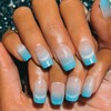 Sethexy Coffin Press on Nail Short - Blue Gradient, Cat