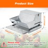 Zhehao Automatic Galvanized Chicken Feeder 25lb Self Opening Sheet Poultry