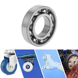 ACROPIX 6208 Deep Groove Ball Bearings P0 40x80x18mm Lubricated Bearings Open Type Silver Tone Scooter Skateboard Wheel