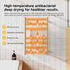 Z&Zhanle Electric Heated Towel Rack, Gold Finish, Wall Mounted Bathroom