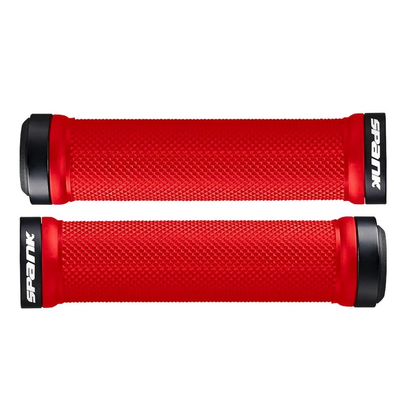 SPANK Poignées Spoon Red Bicycle Grips 130 mm