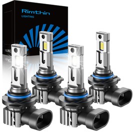 rimthin 9005 9006 Fog Light, Cool White with Cooling Fan, Plug and Play, Pack of 4