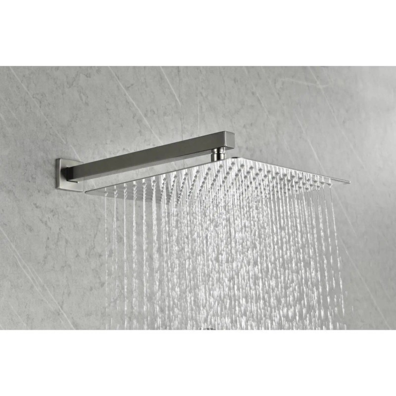 10-Inch Wall Mount Square Rainfall Shower Head Shower Room AccessoryColor:
