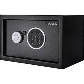 Barska Digital Keypad Home & Office Steel Security Safe Lock Box with Deadbolts - 0.41 Cu Ft Compact