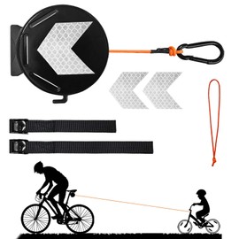 Tow Rope Bicycle Children, 2 m Bicycle Tow Rope, Retractable Bicycle Pulley Children, Follow Me Bike, Bike Buddy, Parents Child Pull Rope Tow Rope Traction Rope for Children MTB Bike